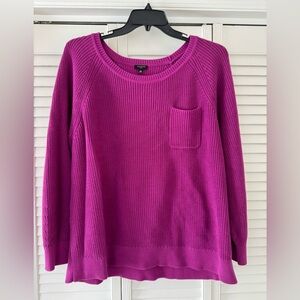 Talbots Patch Pocket Crewneck Sweater